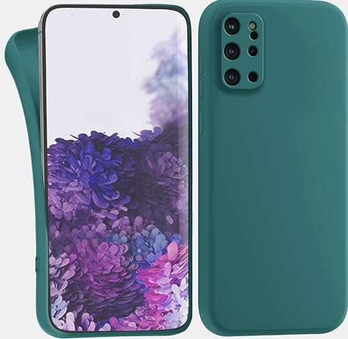 MyGadget Hülle kompatibel mit Samsung Galaxy S20 Plus - robuste Handyhülle TPU Case Slim Silikonhülle - Back Cover Kratzfest Schutzhülle - Matt Olivgrün