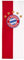 FC Bayern München Hissfahne I Hochformat I Logo I Rot-Weiß I Fußball I 400x150 cm