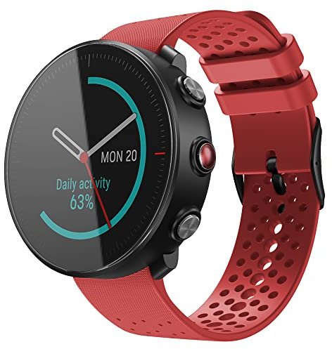 Feysentoe Armband Kompatibel für Polar Vantage M Estrazarmband Uhrenarmband(rot)