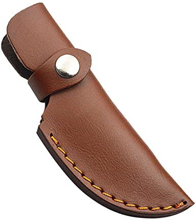 DONGKER Leather Knife Sheath, 6.89 Straight Knife Holster Vintage Knife Sheaths Cover w/Belt Loop for Protect Fixed Blade Knife (No Blades