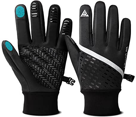 HIKENTURE Handschuhe Kinder Winter - Warme Winterhandschuhe Kinder Fahrrad - rutschfeste Fahrradhandschuhe Fingerhandschuhe Kinder Winter - Winddichte Touchscreen Handschuhe Kinder 2-12 Jahren-S