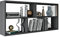 MATKAM TEO Hängeregal in moderner Optik, B113,6 x H50 x T25 cm, Wandregal in verschiedenen Ausführungen erhältlich, für Arbeits-, Wohn-, Schlaf- oder Jugendzimmer (Anthrazit Grau)