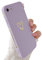 Compatibile con iPhone 6/6S, custodia da ragazza, in silicone, morbido silicone liquido, con piccoli cuori, antiurto, custodia protettiva per iPhone 6/6S da 4,7 (viola)