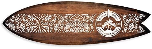 DECLINA Surfbrett, Deko, Alu-Dibond, Wanddekoration, Surfbrett, Surfbrett, Deko Surfbrett, Surfbrett, 100 x 30 cm