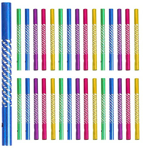 NUOBESTY 50 Stück Windspiele Wohnaccessoires Für Zu Hause Leere Röhren Windspiel Regenbogen Ostern Deko Basteln Dein Windspielröhre Selber Bauen Du Glockenförmig Kunsthandwerk Metall Kind
