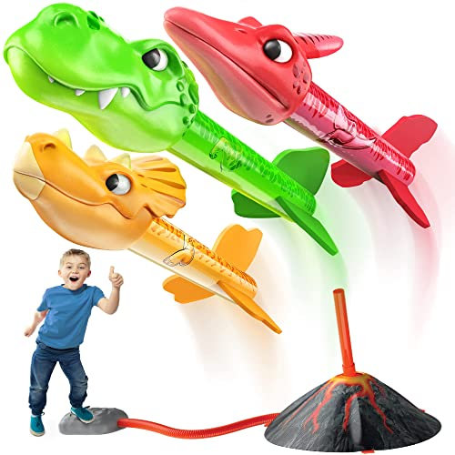 Trasdeo Raketen Spielzeug für Kinder, Geschenk Junge 3 4 5 6 7 8 Jahre Outdoor Spielzeug ab 3-8 Jahre Junge Outdoor Spiele für Kinder Kinderspielzeug ab 3-8 Jahre Spielzeug für Draußen
