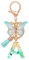 MWOOT Letter Keychains Initiale Lettre Porte-clés,Alphabet Initial Keyring avec Papillon Pendentif,Vert Feuille D'or Key Ring pour Femmes Filles Portefeuilles Sac à Main Bagages Charme(A)