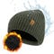 ACUSHLA wasserdichte Unisex Winter Beanie Grobstrick Mütze mit weiches Fleecefutter Warm Wintermütze für Herren und Damen