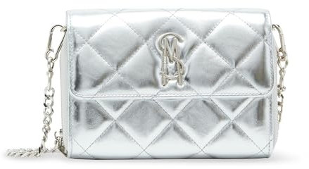 Steve Madden Damen Carina Wallet Crossbody Bcarina WOS, Silber