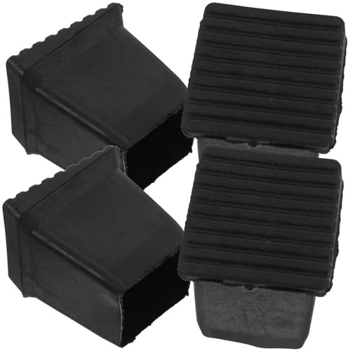 Mikikit 4 Stück Leiterfüße-Abdeckung Rutschfeste Verlängerungsleiterfüße Silikon-Pads Abdeckung Sicherheitsstoßstangen Ersatz