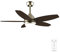 Cecotec - Ventilatore da Soffitto con Luce EnergySilence Aero 4200 GoldDarkWood - 53W, Diametro 42”, Luce LED 15W in 3 Tonalità, Telecomando, Timer Selezionabile, 3 Velocità e 5 Pale