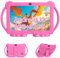 BYANDBY 2025 Kids Tablet, 7 inch Android 14 Tablet for Kids, 8GB+32GB ROM+1TB Expand Quad-Core Toddler with Shockproof Case, BT, WiFi, Parental Control, Dual Camera, Games (Pink)