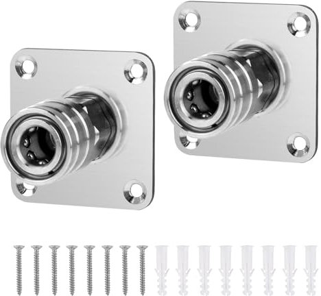 2pcs Pressure Washer Foam Cannon Holders, Stainless Steel Pressure Washer Snow Gun Holders for 1/4 Interface Foam Cannon Mount Holders Washer Tool Nozzle Tip Holders Pressure Washer Gun Accessories