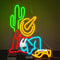 Looklight Cowboy Kaktus Neonschild Cowboyhut Neonschilder dimmbare Neonlicht für Wanddekoration bunte Western-Leuchtreklame für Spielzimmer Schlafzimmer Bar Geburtstagsgeschenk