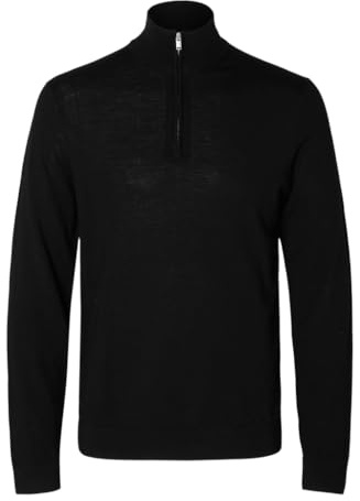 Selected Homme Male Half-Zip Pullover 100% Merinowoll | Half-zip jumper