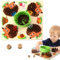Wedhapy Igel Steckspiel Feinmotorik Spiel aus Holz Igel Steckspiel Frühpädagogisches Zählspielzeug für Kinder Igel Steckspiel