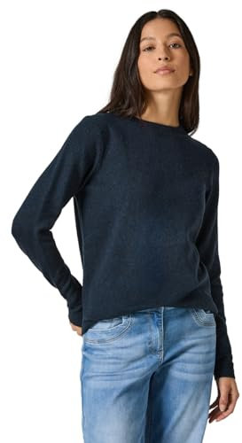 Cecil Damen B302781 Feinstrickpullover, Deep Petrol Melange, S EU