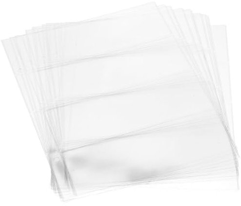 VILLFUL 10stücke Teiliges Pvc Geldscheinsammelhüllen Reihigen Albumseiten Transparente Sammelseiten Für Papiergeld Leicht Langlebig Geeignet Als Seitenhalter Für Geldscheinsammler Und
