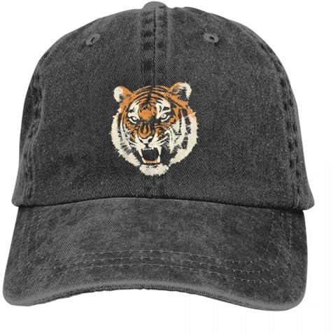 Cappello Multicolore Berretto da Donna con Visiera Cool Tiger Animal Cappelli di Protezione Visiera Personalizzati