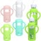 8 Pack Silicone Sleeves for Dr. Brown's Glass Bottles 8OZ - Anti Breakage Baby Bottle Holder, Compatible with Dr. Brown's Glass Bottles for Babies (8OZ with Handle)