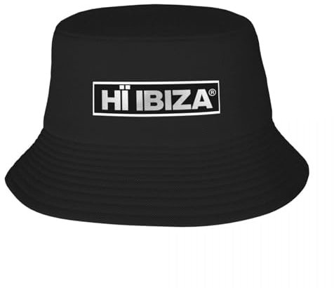 ORHFHVW Kopie von Hi Ibiza, Polka für DJs, Produzenten & Rave Monkeys Bucket Hat Sommer Hut Golf Hut für Frauen Herren Urlaubs- und Geburtstagsgeschenke