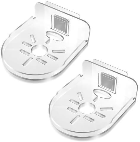 Acrylic shelves - Universal No Drill shelves for Camera Wall Mount, 2 Sets Self Adhesive Floating Shelf for Blink, TP-Link, Baby Monitors, Smart Speakers - Easy Install Universal Adhesive Shelf