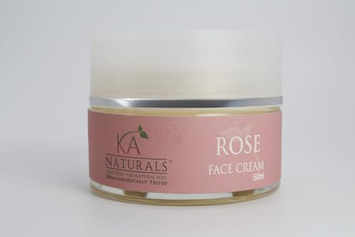 Rose Face Cream 50ml - 100% Natural, Vegan and Dermatologically Tested