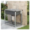 Evier Inox 1 Bac, Évier De Jardin Extérieur Portable, Avec Chaud/Froid Robinet Et Support, Pour Cuisines, Jardin, Garage, Waschküche(45 * 40cm/17.7 * 15.7in)