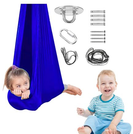 Altalena sensoriale | Altalena sensoriale compatta | Gioco calmante multifunzionale portatile regolabile per sale giochi tranquillo relax camere da letto relax meditazione