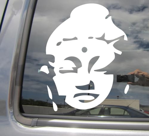 myrockshirt Wandtattoo Aufkleber Buddha Kopf Umriss Autoaufkleber Auto Wandsticker von XS bis XXL Farbwahl schwarz Yoga OM Sticker