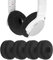 Geekria 2 Pairs Knit Fabric Headphones Ear Covers/Washable & Stretchable Sanitary Earcup Protectors for On-Ear Headset Ear Pads, Sweat Cover for Warm & Comfort (S/Black)