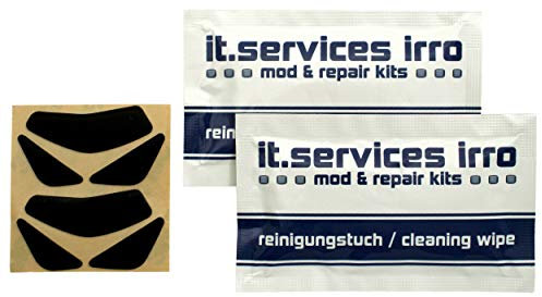 2X Sets Glides/Mausgleiter passend für SteelSeries Rival 600, inkl. 2 Reinigungspads