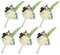 Famibay Rosas Ansteckblume Hochzeitsanstecker Blumen weiß Künstliche Boutonniere Bräutigam Braut (Weiß)