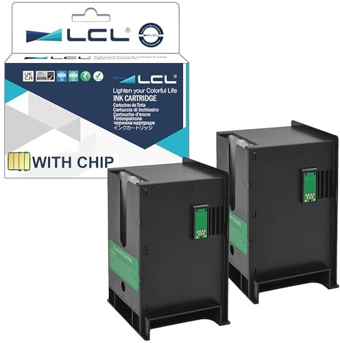 LCL Kompatibel Wartungsbox T6710 C13T671000 2Pack Ersatz für Epson Workforce Pro WP-4000 4015DN 4025DW 4095DN 4500 4515DN 4525DNF 4535DWF 4545DTWF 4595DNF WF-R5190DTW WF-R5190 DW BAM WF-R5690 DTWF
