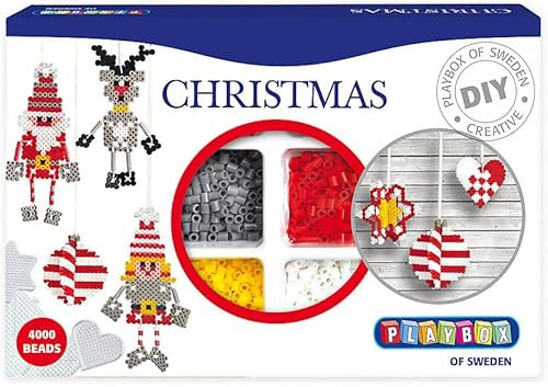 Playbox Bügelperlen Weihnachtsdeko