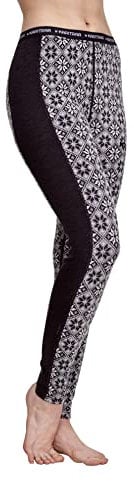 Kari Traa W Rose Pant Grau - Merino Atmungsaktive warme Damen Merino Tights, Größe XS - Farbe Black
