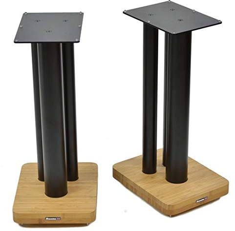 Atacama Moseco XL 600 Speaker Stands Natural Bamboo-Satin Black Pole