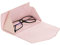 Solo Pelle Faltbares Brillenetui aus echtem Leder, tragbare Brillenbox zum falten, Brillen Etui mit Magnetverschluss Sonnenbrillenetui für Herren Damen Kinder (Nude Rosa)