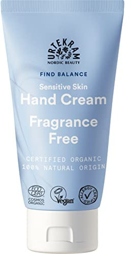 Urtekram Handcreme - Ohne Parfum, Find Balance, Sensitiv, 75 ml, Vegan, Bio
