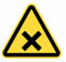 Lot de 12 panneaux adhésifs adhésifs de 7 cm autocollants triangle jaune signalisation dangereux (7 cm, produits nuits)