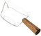 Heat-Resistant Borosilicate Glass Milk Pan with Acacia Wood Handle, 600ML Transparent Saucepan for Cooking, Boiling, and Heating