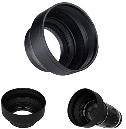 Camera 3 Stage in gomma pieghevole paraluce per Canon EOS 800D 750D 700D 650D 600D 550D 500D fotocamera con Canon EF-S 18-135mm Lens