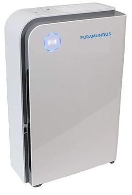 Purificador de aire Puramundus AP3100 D HEPA H14 PM2.5 ionizador UV desinfección virus