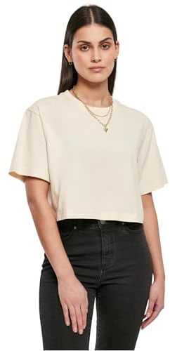 Urban Classics Damen T-Shirt, Regular Fit, Whitesand, L