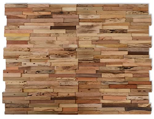 VidaXL Panneaux de revêtement mural 10 pcs 1,03m² Bois de teck recyclé
