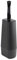 Casabella Toilet Brush, Thermoplastic Rubber Silicone TPR, Black
