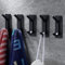 GlazieVault Self Adhesive Hooks 5 Packs | Coat Hooks Wall Mounted |Waterproof Heavy Duty Stick on Wall