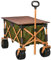 Outsunny Bollerwagen Faltbarer Handwagen, Transportwagen mit Verstellbarem Griff, Strandwagen, Gartenwagen mit Klapptafel, bis 120 kg Belastbar, Grün