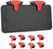 LANTRO JS Gamepad mobile di tiro trigger controller, controller di gioco mobile, 8 pezzi pulsanti F1 giochi in metallo, tasti di tiro (rosso)