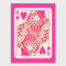 BNGFDV Queen of Hearts Pink Decor Queen of Hearts Poster Ästhetische Bilder für Wand, ästhetische rosa moderne Kunst, Tween-Poster und Mädchen, rosa Wanddekoration, 40,6 x 61 cm, ungerahmt